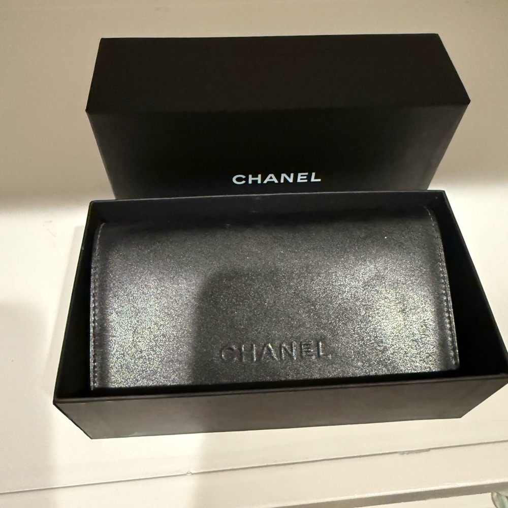 CHANEL Pilot Sunglasses (Women’s) - Polarized - Black and Silver - Picture 11 of 13